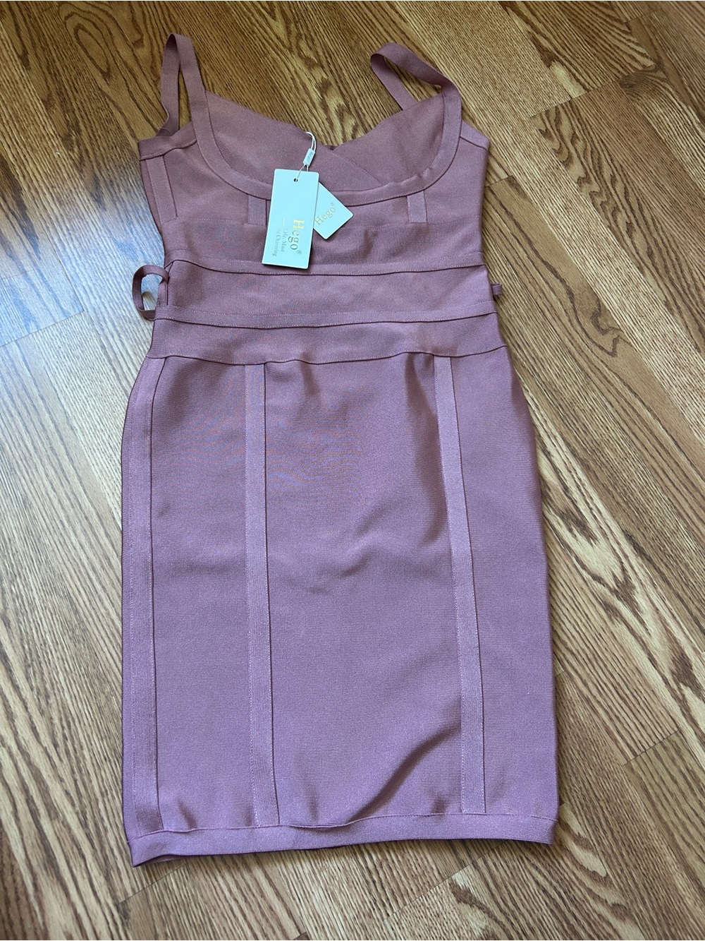 Hego bandage Dress in Dusty Rose